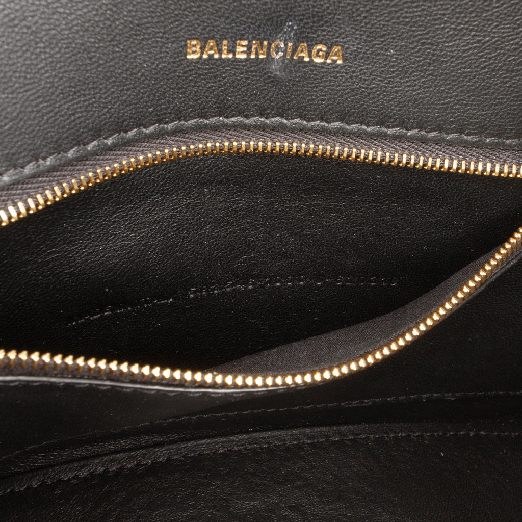 Sac Balenciaga Small Shiny Box Cuir de veau Hourglass Poignée supérieure Bag – photo 6