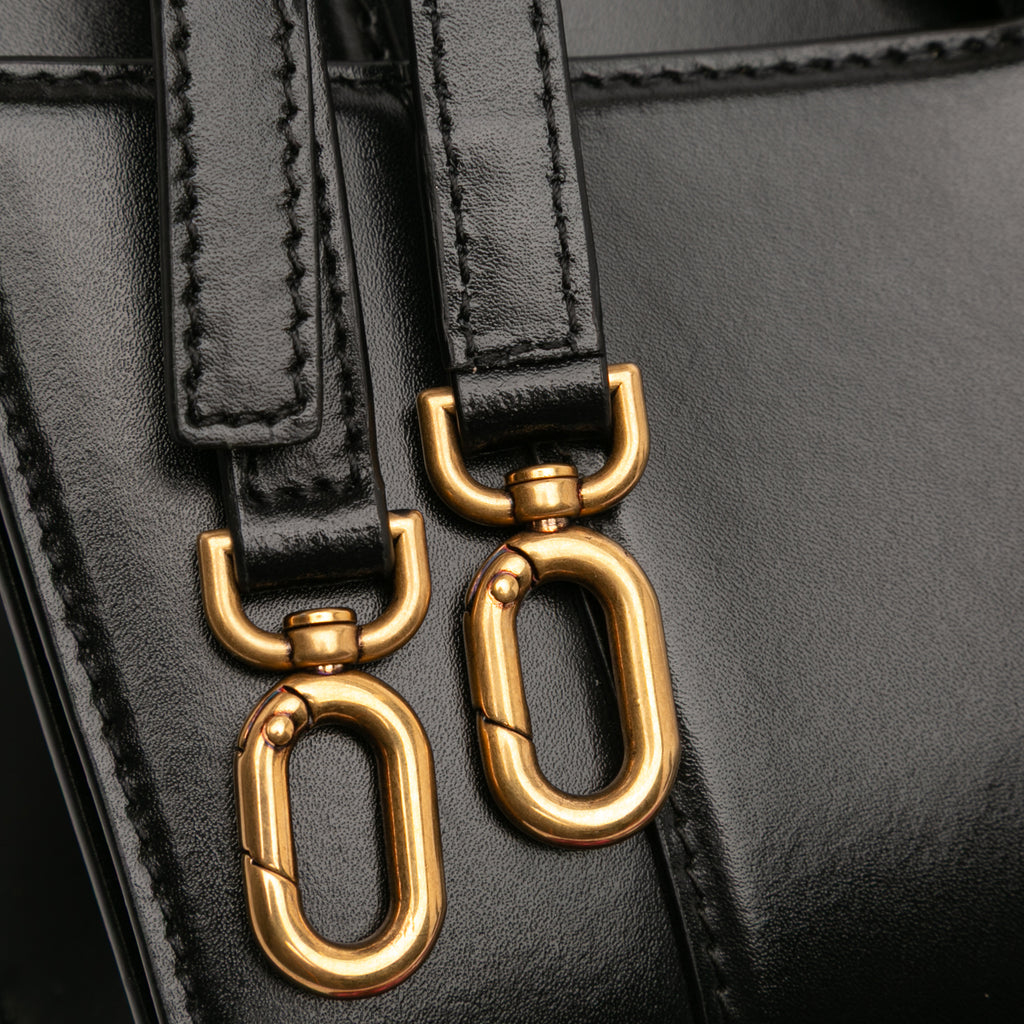Sac Balenciaga Small Shiny Box Cuir de veau Hourglass Poignée supérieure Bag – photo 7