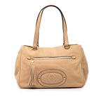 Sac Loewe Nubuck Anagram Madrid Fringe Sac porté épaule - Marron