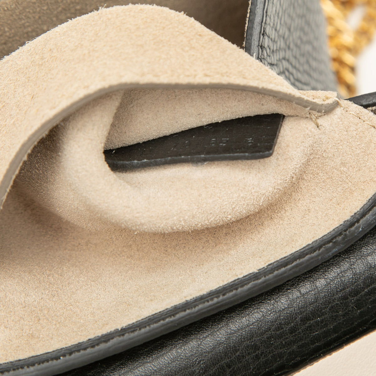 Sac Chloé Mini Bicolore Grained Cuir de veau Drew Bandoulière – photo 6