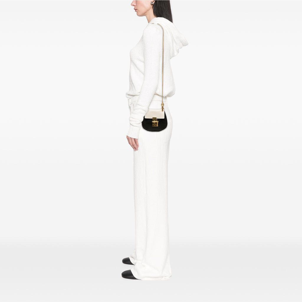 Sac Chloé Mini Bicolore Grained Cuir de veau Drew Bandoulière – photo 7