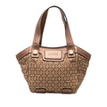 Sac Loewe Anagram Toile Cabas - Marron