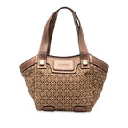 Sac Loewe Anagram Toile Cabas - Marron