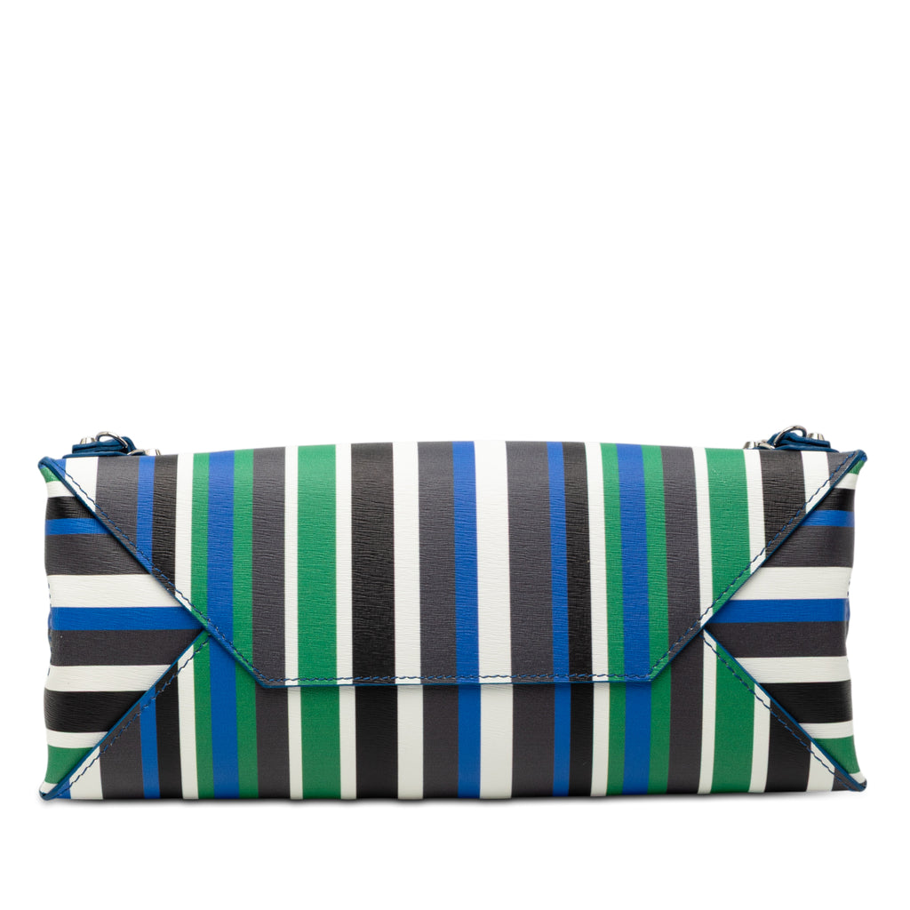 Sac Balenciaga Mini Cuir Striped Papier A6 Zip Around Sac à main – photo 3