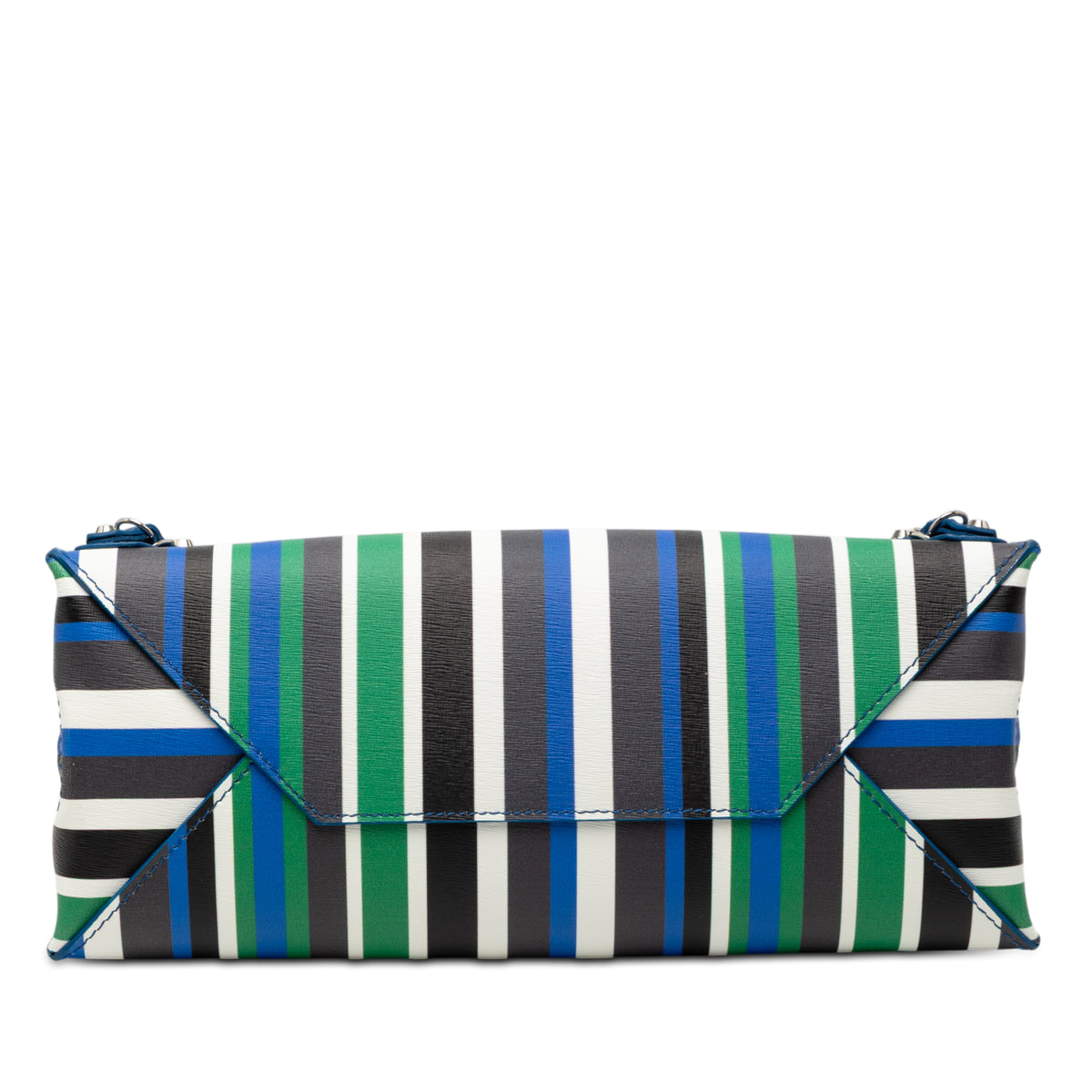 Sac Balenciaga Mini Cuir Striped Papier A6 Zip Around Sac à main – photo 3