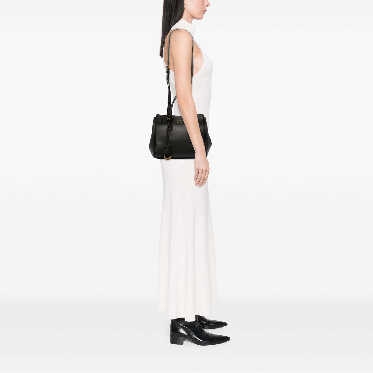 Sac Balenciaga Mini Smooth Cuir de veau Hampton Carry All Sac à main – photo 10