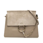 Sac Chloé Medium Cuir Faye Sac porté épaule - Gris