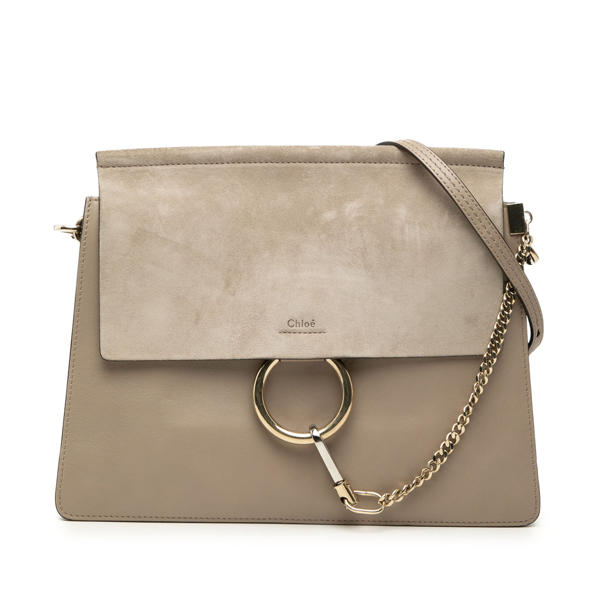 Sac Chloé Medium Cuir Faye Sac porté épaule - Gris