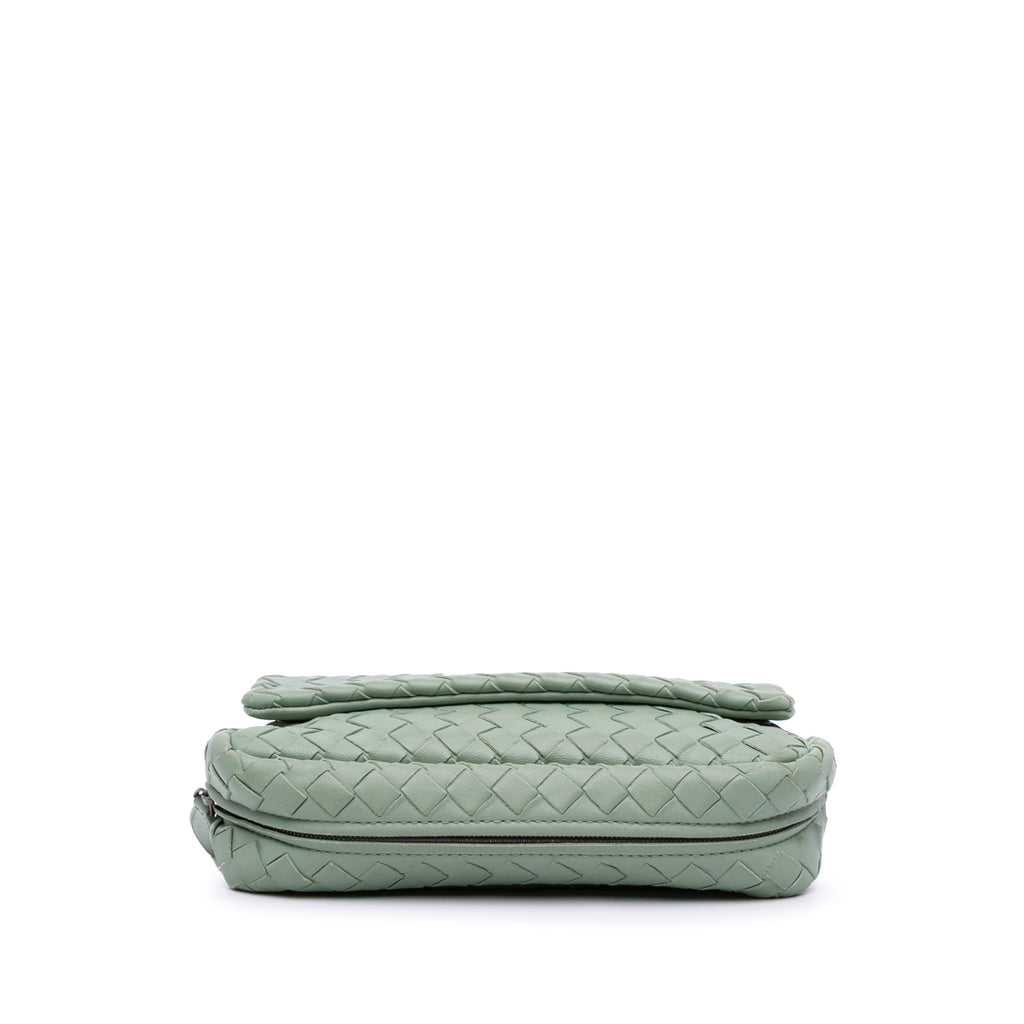 Sac Bottega Veneta Mini Nappa Intrecciato Expandable Chaîne Flap Bandoulière – photo 3