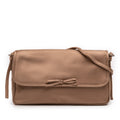 Sac Balenciaga Distressed Satin Leopolda Pochette - Marron
