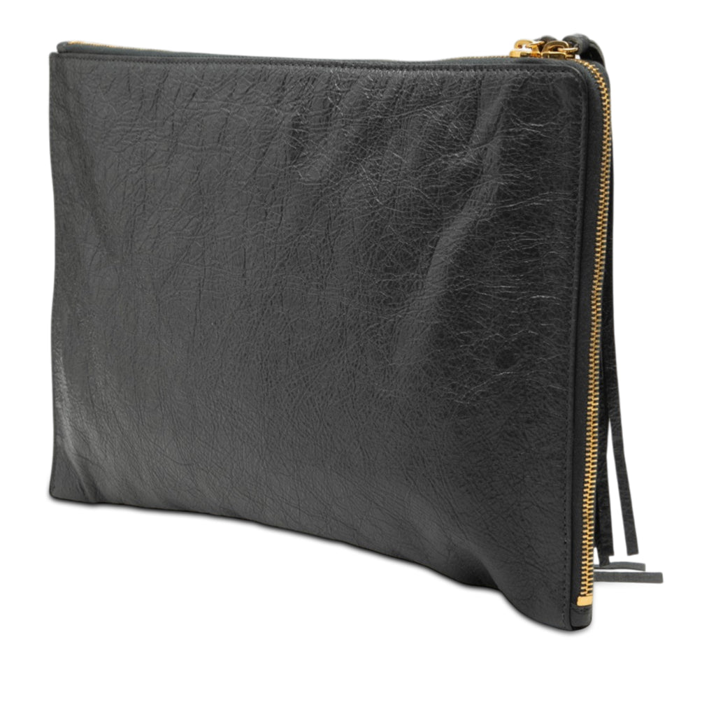 Sac Balenciaga Cuir d’agneau Motocross Classic Zip Around Flat Pochette – photo 2