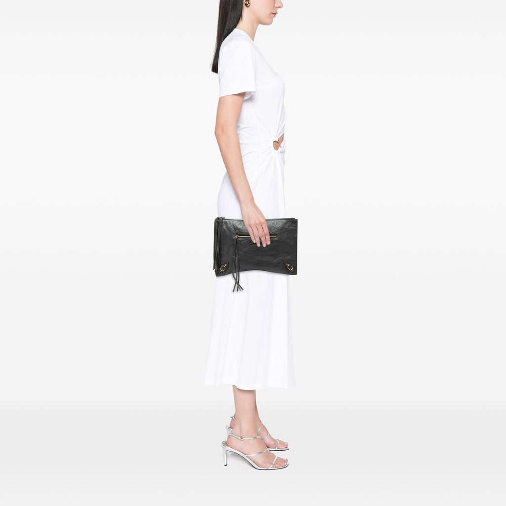 Sac Balenciaga Cuir d’agneau Motocross Classic Zip Around Flat Pochette – photo 7