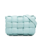 Sac Bottega Veneta Nappa Intrecciato Padded Cassette Bandoulière - Bleu