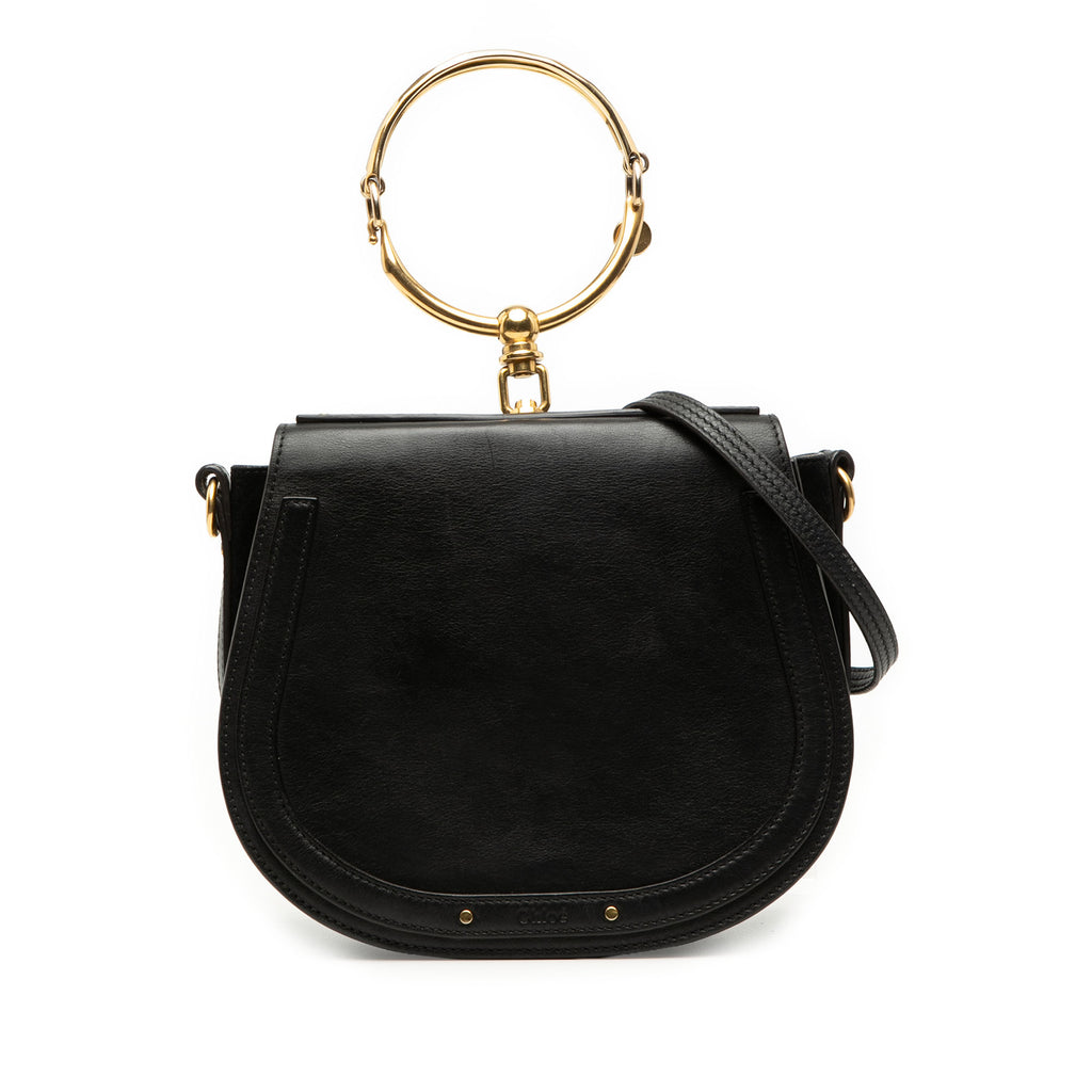 Sac Chloé Medium Cuir Nile Bracelet Sac à main - Noir