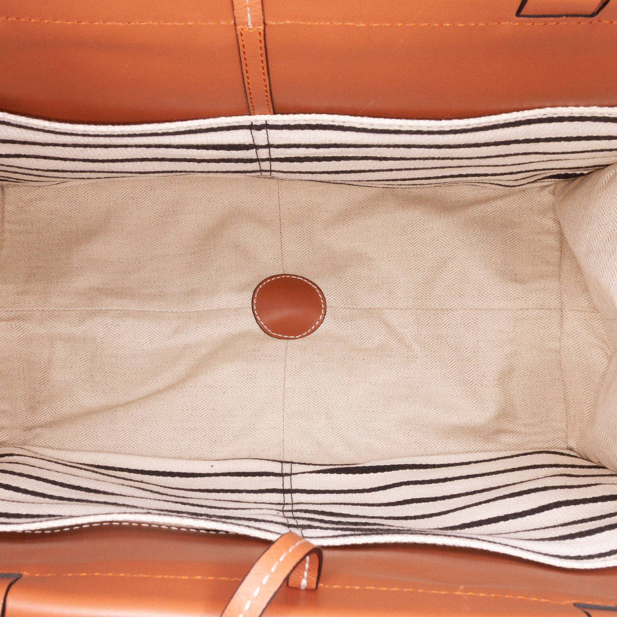 Sac Loewe Paulas Ibiza Large Toile Stripes Cushion Cabas – photo 4