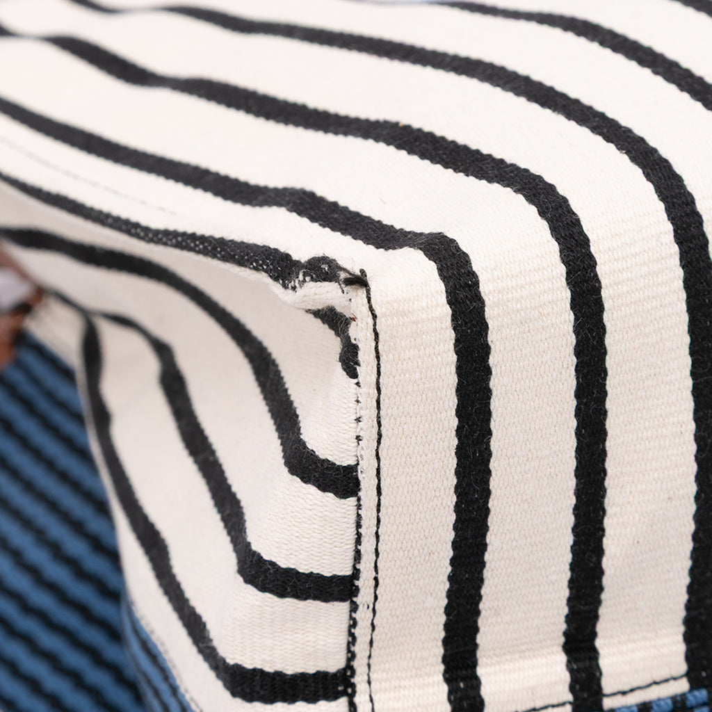 Sac Loewe Paulas Ibiza Large Toile Stripes Cushion Cabas – photo 9