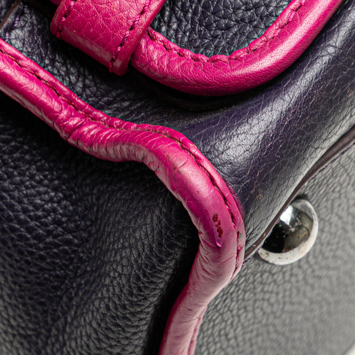 Sac Loewe Bicolore Grained Cuir de veau Cruz Sac à main – photo 10