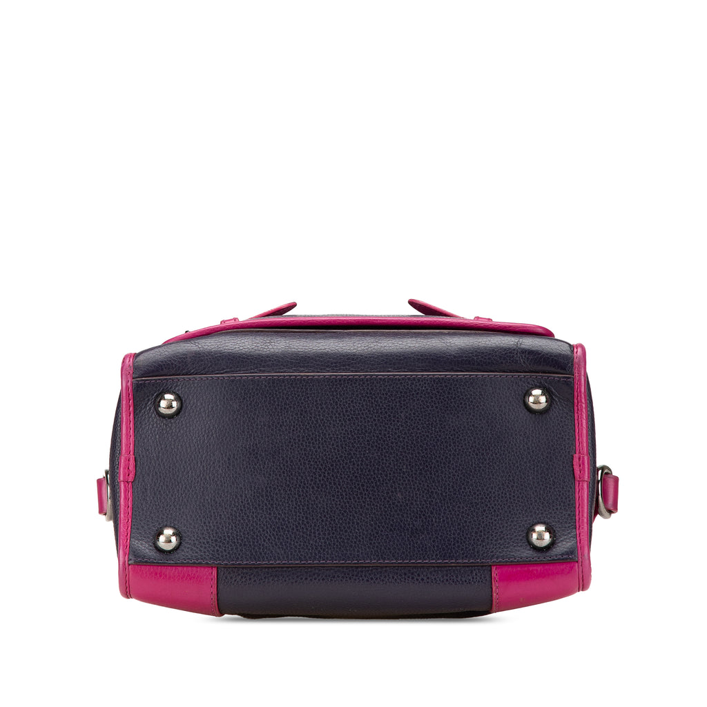 Sac Loewe Bicolore Grained Cuir de veau Cruz Sac à main – photo 3
