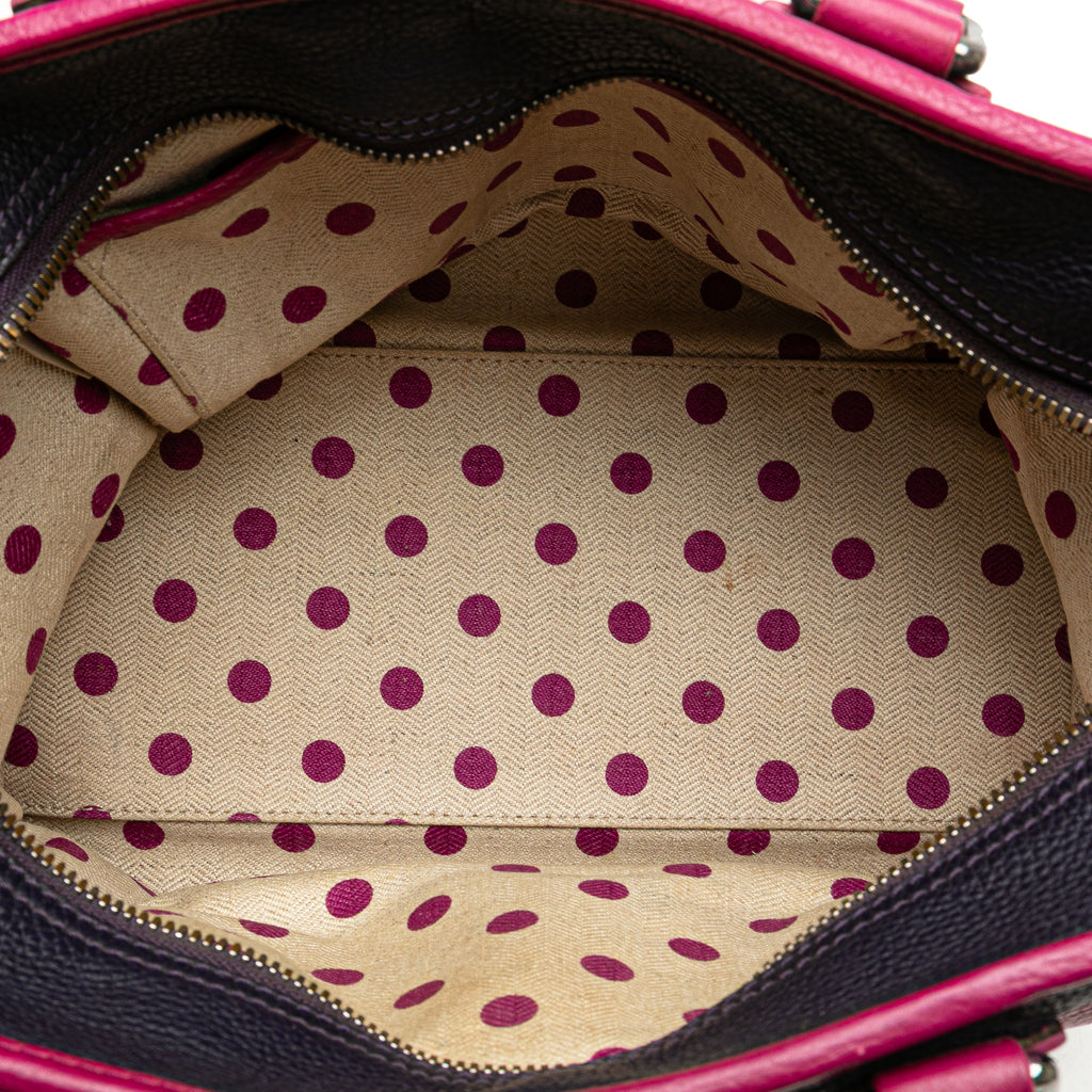 Sac Loewe Bicolore Grained Cuir de veau Cruz Sac à main – photo 4