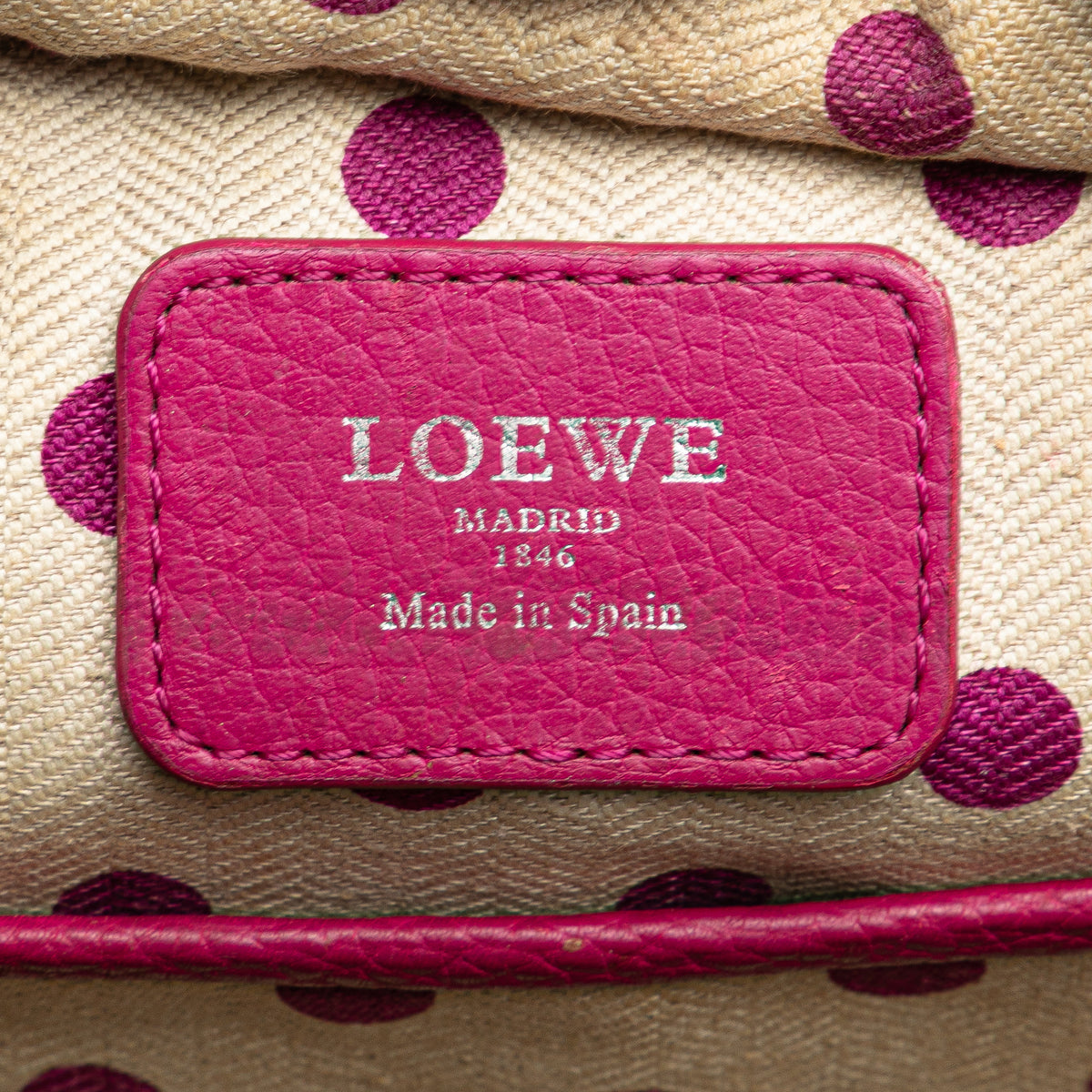 Sac Loewe Bicolore Grained Cuir de veau Cruz Sac à main – photo 5