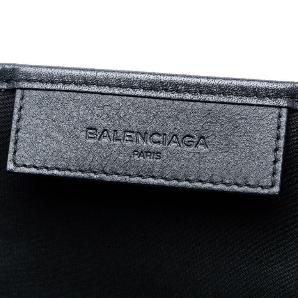 Sac Balenciaga Toile Striped Navy Cabas S – photo 5