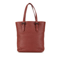 Sac Bottega Veneta Intrecciato Cabas - Rouge