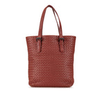 Sac Bottega Veneta Intrecciato Cabas - Rouge