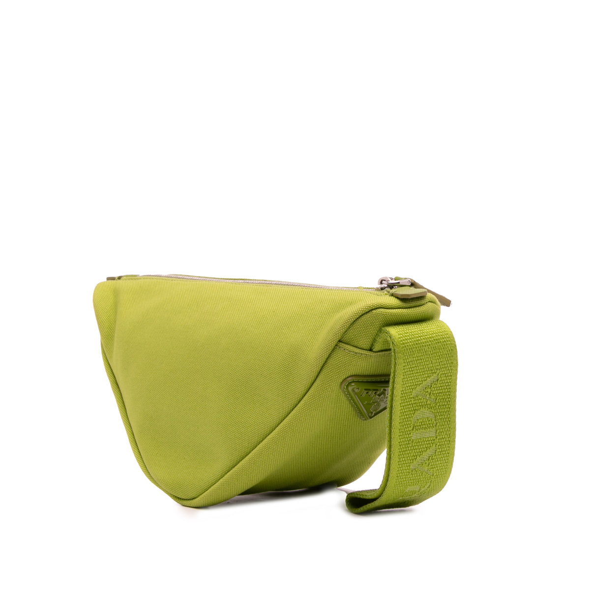 Sac Prada Canvas Canapa Triangle Logo Dragonne Pochette – photo 2