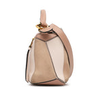 Sac Loewe Small Tricolore Cuir de veau and Daim Puzzle Sac à main – photo 3