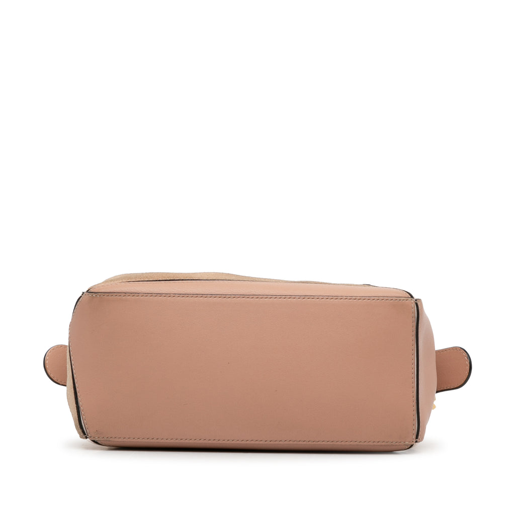 Sac Loewe Small Tricolore Cuir de veau and Daim Puzzle Sac à main – photo 5