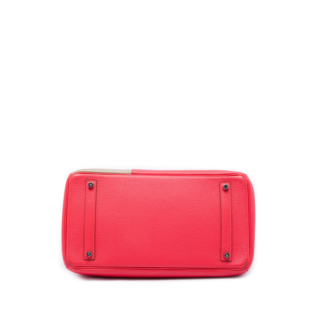 Sac Hermès Tricolor Clemence and Swift Birkin Cascade Retourne 35 – photo 3