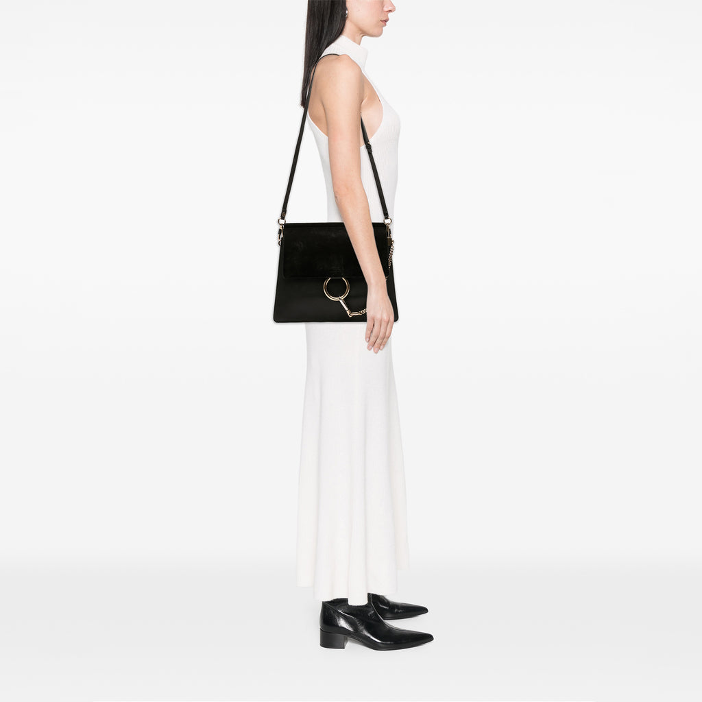 Sac Chloé Medium Cuir de veau and Daim Faye Bandoulière – photo 6