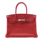 Hermès Clemence Birkin Retourne 30 - Rouge