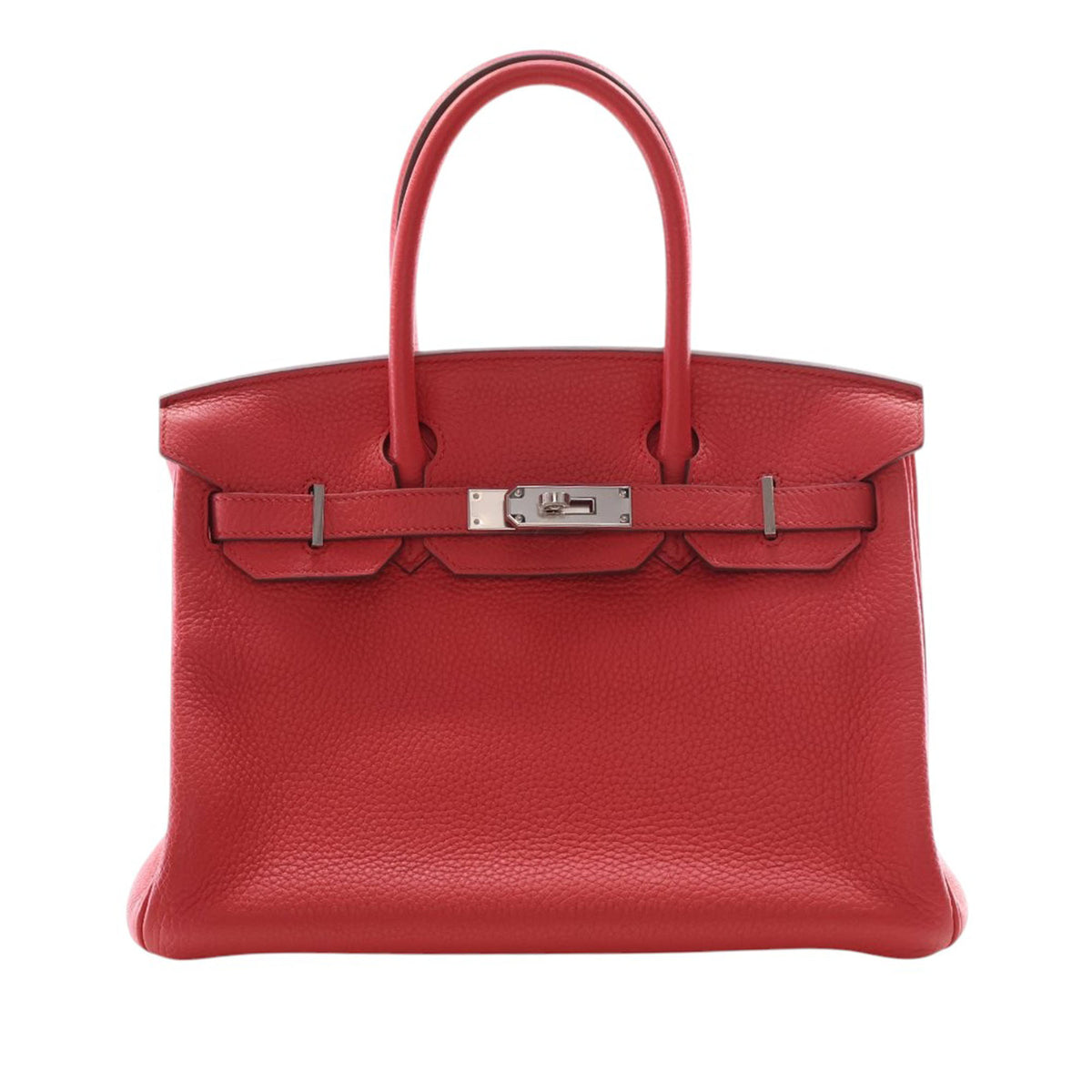 Hermès Clemence Birkin Retourne 30 - Rouge
