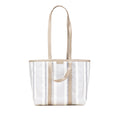 Sac Balenciaga Medium Woven Cuir de veau Barbes East West Cabas Bag - Gris