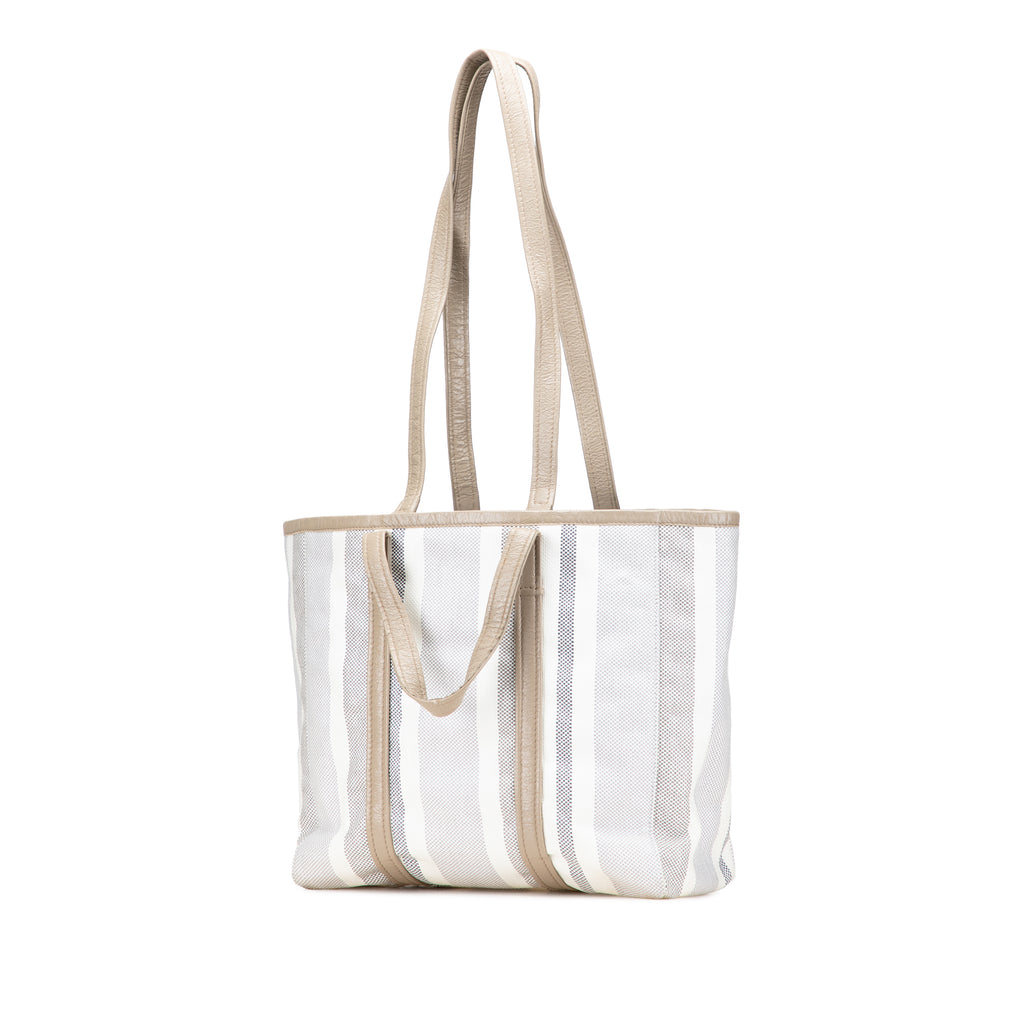 Sac Balenciaga Medium Woven Cuir de veau Barbes East West Cabas Bag – photo 2