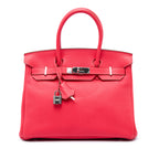 Hermès Clemence Birkin Retourne 30 - Rouge