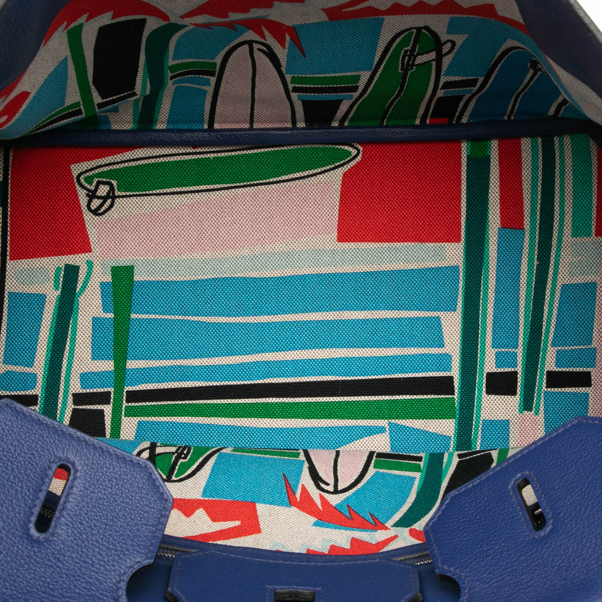 Sac Hermès Limited Edition Taurillon Novillo Sea Surf and Fun Birkin Retourne 35 – photo 4