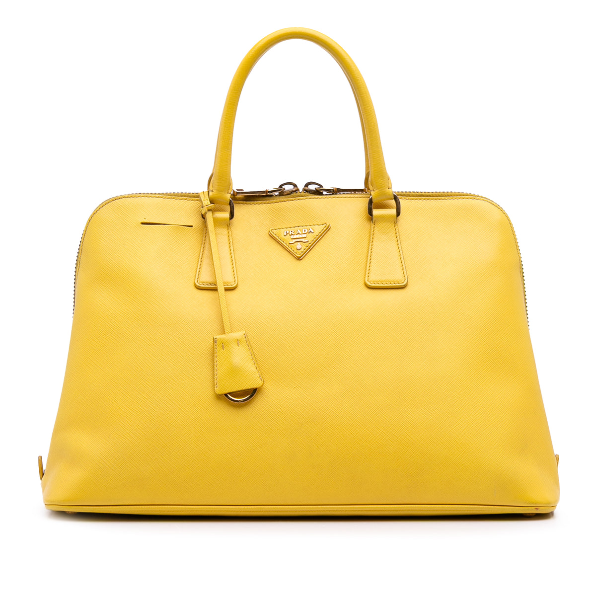 Sac Prada Large Saffiano Lux Promenade Sac à main - Jaune