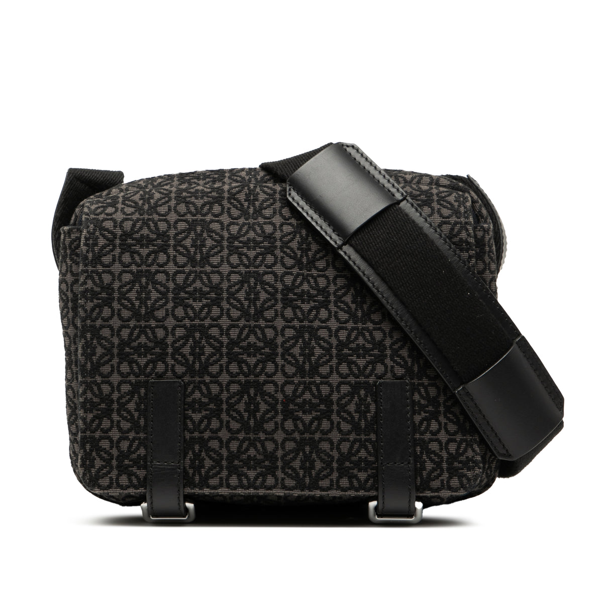 Sac Loewe XS Anagram Toile Military Sac messager - Noir