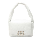 Sac Balenciaga Small Cuir de veau Monaco Sling Sac porté épaule - Blanc