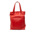 Sac Loewe Cuir Anagram Cabas - Rouge