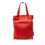 Sac Loewe Cuir Anagram Cabas - Rouge
