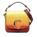 Sac Chloé Mini Croc Embossed Ombre Cuir de veau C Sac à main - Rouge