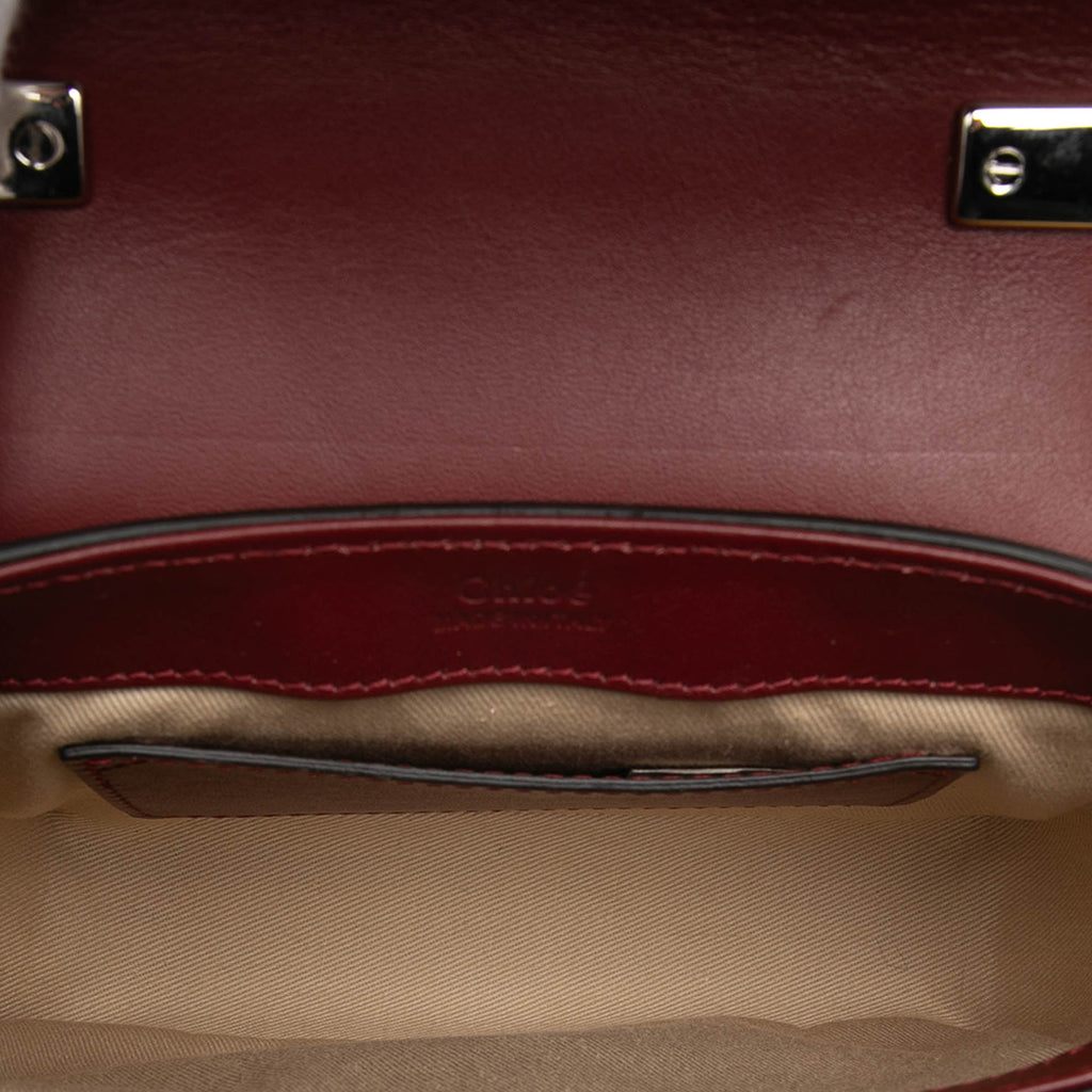 Sac Chloé Mini Croc Embossed Ombre Cuir de veau C Sac à main – photo 4