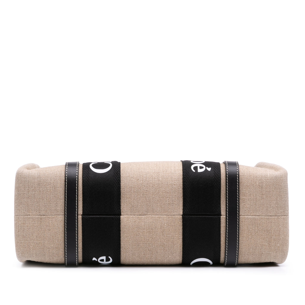 Sac Chloé Medium Toile Woody Cabas – photo 3