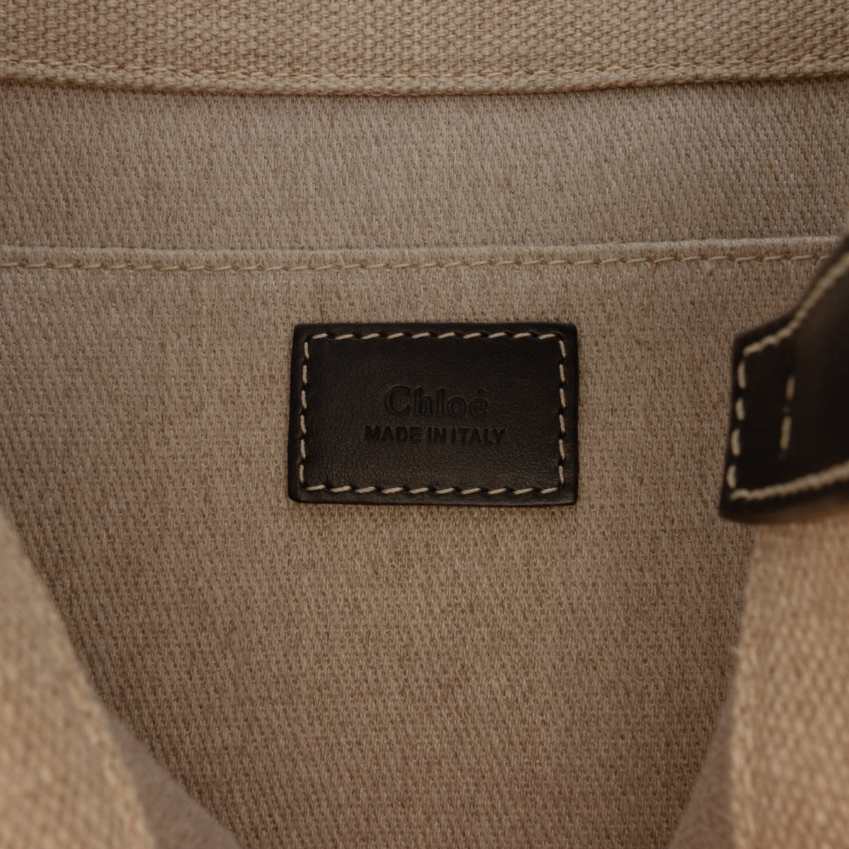 Sac Chloé Medium Toile Woody Cabas – photo 5
