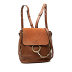 Sac Chloé Medium Cuir de veau and Daim Faye Sac à dos - Marron