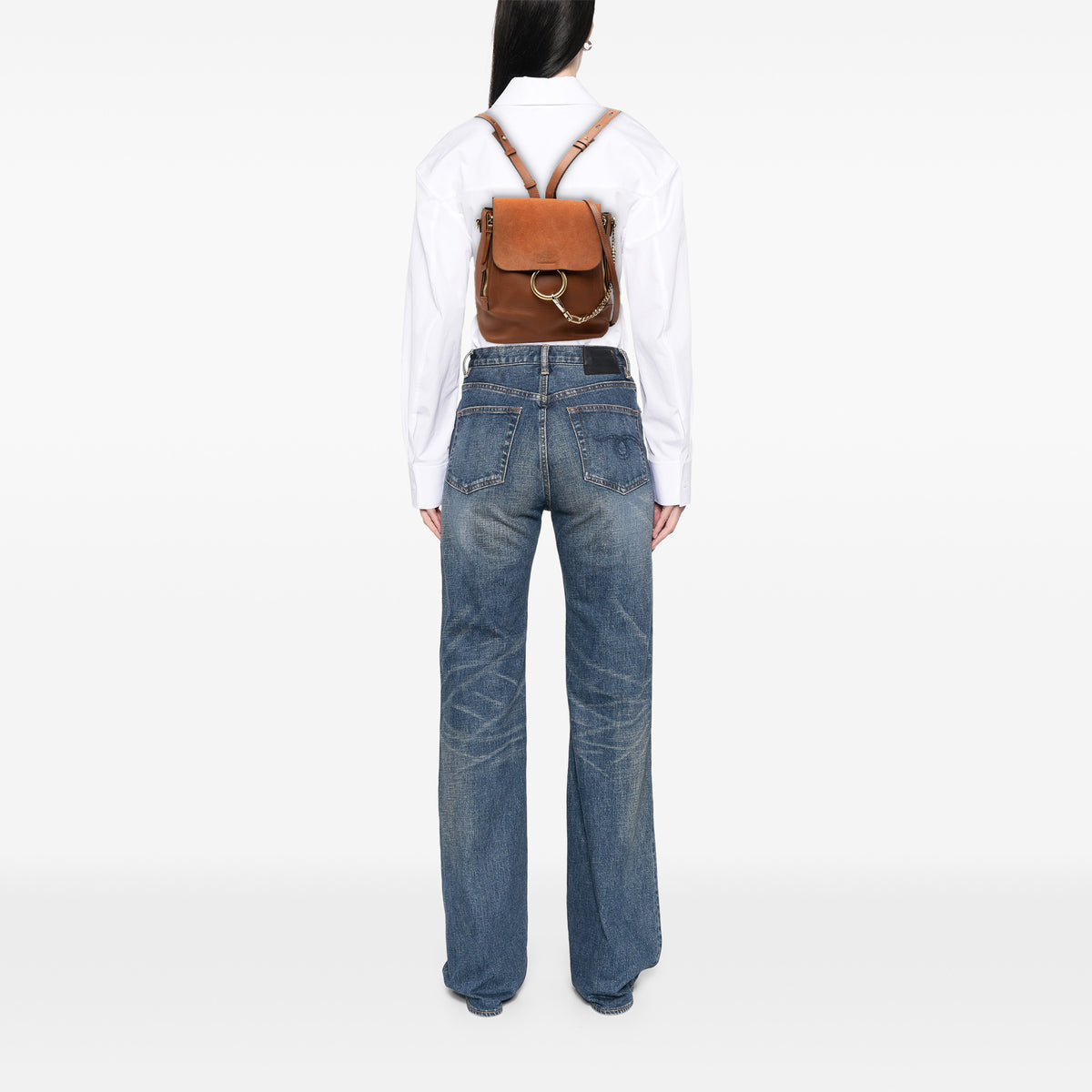 Sac Chloé Medium Cuir de veau and Daim Faye Sac à dos – photo 7