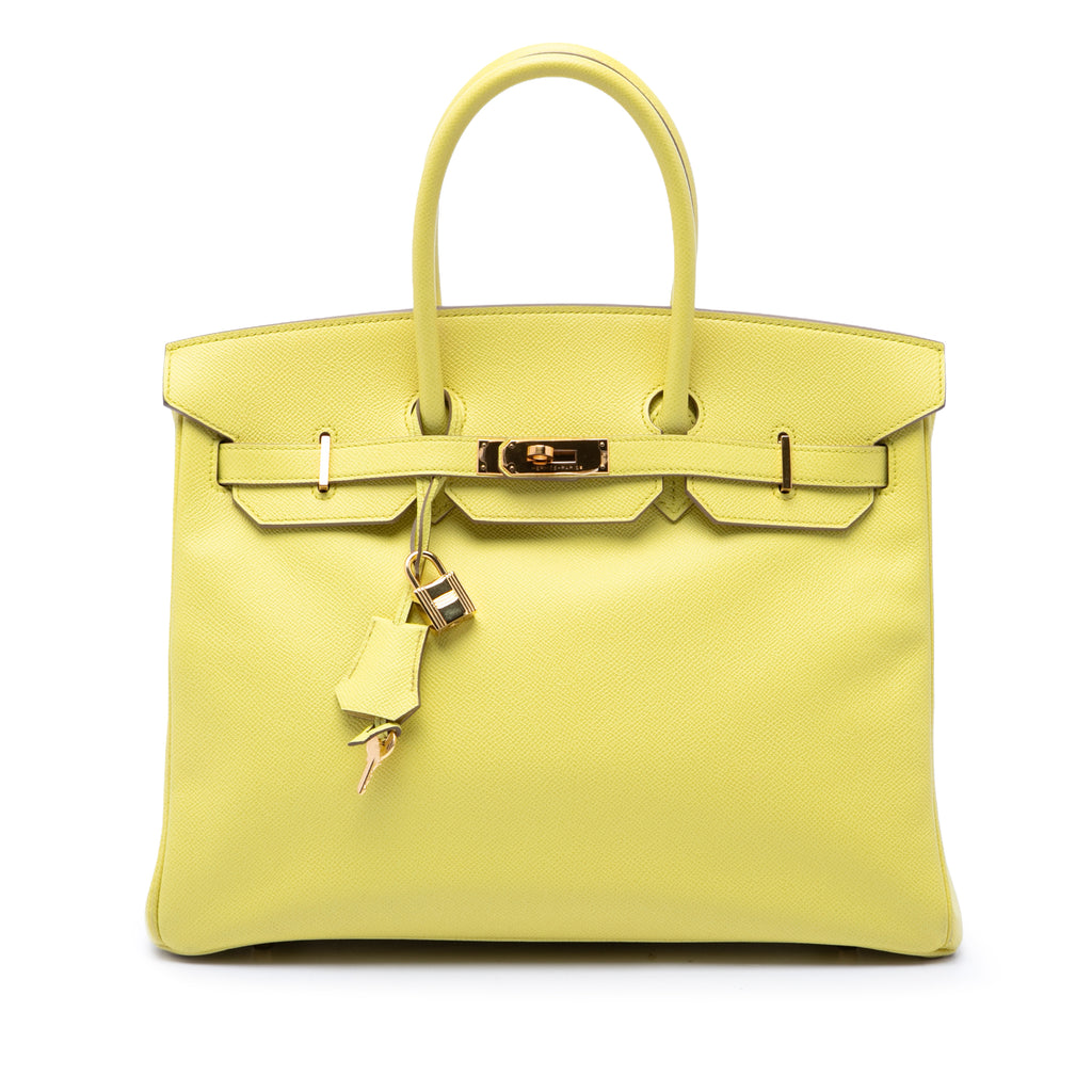 Hermès Epsom Birkin Retourne 35 - Jaune